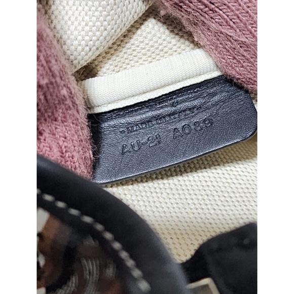 Authentic Salvatore Ferragamo Coated Canvas Shoulder Bag Brown - Picture 14 of 16